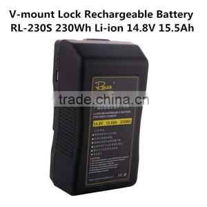 RL-230S 230Wh Li-ion 14.8V 15.5Ah S0ny V-mount Lock Rechargeable Battery for Video Light thumbnail-1