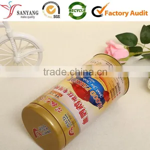 Wholesale Customized Metal Pet Food Box Color Printing Cylinder Tin Gift Case thumbnail-3