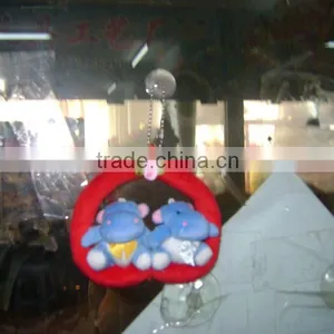 Lovely&beautiful Soft Stuffed Plush Valentine Bull With String&sucker for Valentine Festival thumbnail-1
