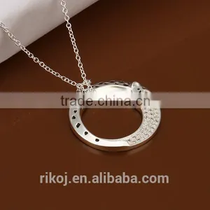 2015 Wholesale New Ring Shape Stainless Steel Pendant thumbnail-2