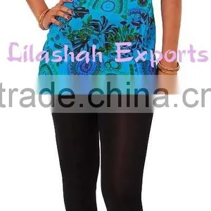 2692 Cotton Printed Summer Blouse Tops Beachwear Mini Tops Dress thumbnail-1