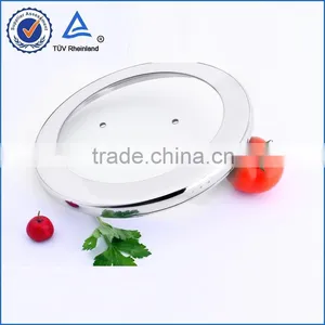 Stainless Steel Combined Glass Lid With Two Konb Holes thumbnail-1