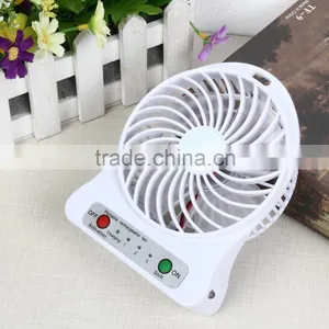 High Quality Plastic Led Light Usb Mini Fan Small Table Fan Desk Fan thumbnail-1