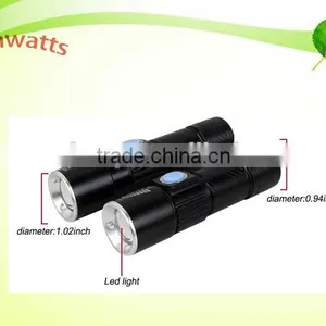 Hot Sales EDC Mini USB Rechargeable LED Flashlight Torch With Built-in Battery thumbnail-6