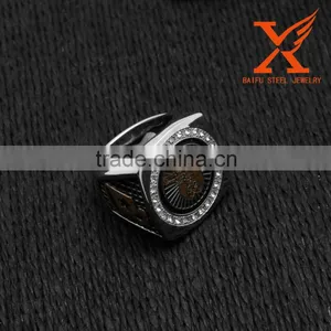 In Stock Men's Custom Made Men's Two Tone Silver 18k Gold Plated Stainless Steel Freemason Masonic Shriner Ring Quality Choice thumbnail-4