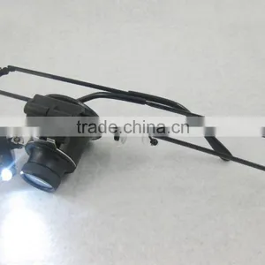High Quality Optical Lens 2 LED Glasses Magnifier Wholesale for Repairing ,working,reading thumbnail-1