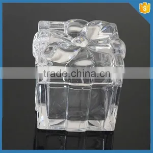 Glass Sugar Bowl With Lid Wedding Gift Bowl Nuts Sugar Canister thumbnail-3