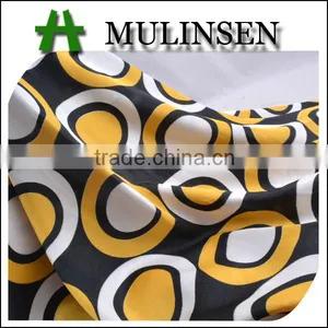 Mulinsen Textile Polyester Spandex Fashion Pattern Printed Twist Satin Fabric thumbnail-1