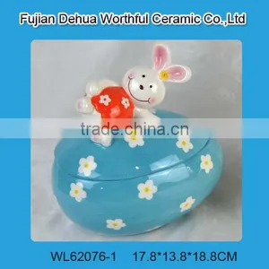 New Ceramic Easter Decorations,ceramic Candy Jar for 2016 Easter Party thumbnail-3