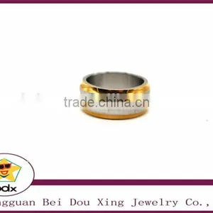 2015 18K Gold Plated Rings 316L Stainless Steel Rings for Men Women Engagement Wedding Classic Jewelry Size 4 to 14 Men Rings Quality Choice thumbnail-2