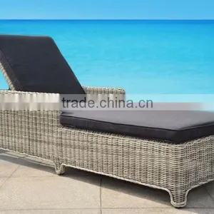Evergreen Wicker Furniture - New Design Wicker Beach Chair With Adjustable Back Rest thumbnail-1