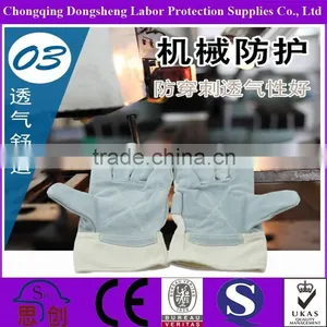 ANSI Stand Safety Antipuncture Cow Leather Coated Cut Resistant Gloves thumbnail-1