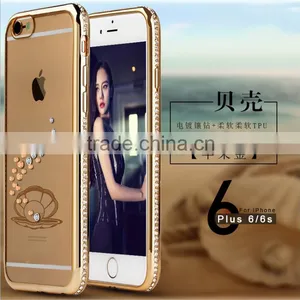 2016 Newest Mobile Phone Cover Case Electroplate Diamond Peacock Image Tpu for IPhone 6 6s 6plus thumbnail-3