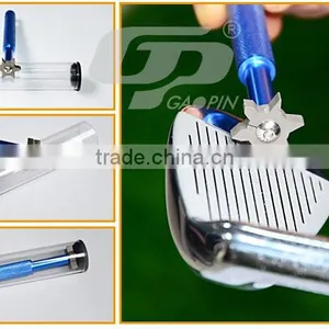 Golf Iron Golf Club Cleaning Brush- Brass & Nylon Bristles Golf Groove Cleaner thumbnail-1