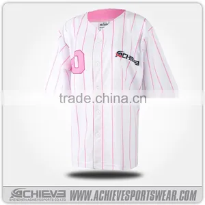 Custom Made Women Sublimation Baseball Softball Tee Shirts thumbnail-2