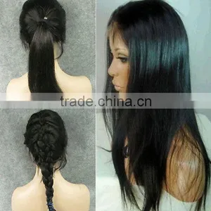 Factory Supply Full Lace Virgin Brazilian Human Hair Wigs thumbnail-1