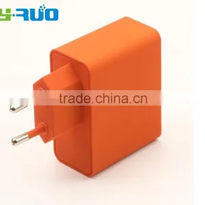 High Quality Three 3 USB Ports Wall Charger for Tablet Pc, Mobile Iphone, Ipad, and Samsung Galaxy With 5V 3.4A Output thumbnail-5