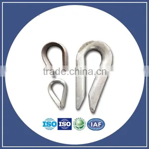Hot Dip Galvanized Wire Rope Thimble Clevis DIN 6899B Thimble thumbnail-1