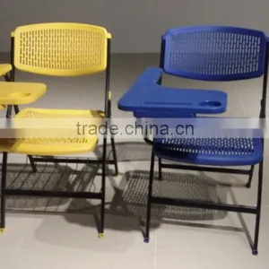 Student Folding Training Chair/ School Plastic Chair With Writing Tablet thumbnail-2