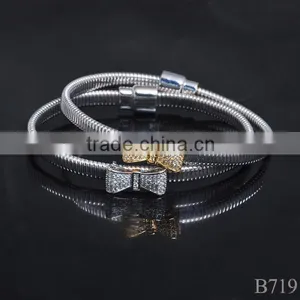 New Gold Magnetic Bracelet With Ruby Stone for Party thumbnail-5