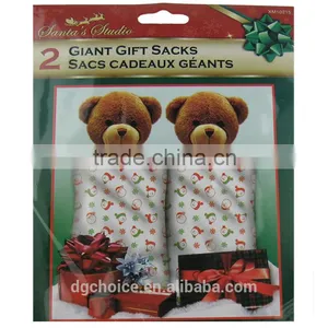 Biodegradable Colored and High Quality Christmas Plastic Giant Gift Bags thumbnail-3
