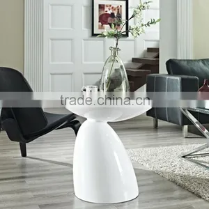 Modern Flow Fiberglass Side Table, Mushroom Shape thumbnail-6