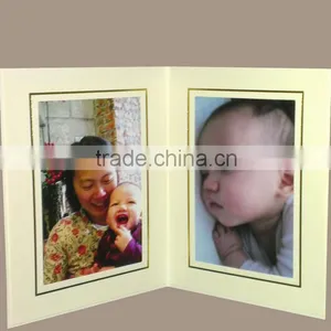 Double-faced Yellow Paper Photo Frame Business Card With Phone Address thumbnail-1