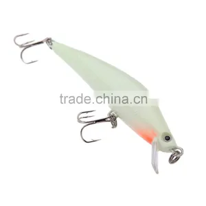 3D Luminous Night Bait Minnow Lure Hard Bait Lure Fish Hook 82mm 8g Artificial Fishing Tackle Accessory With Two Triangle Hooks thumbnail-2