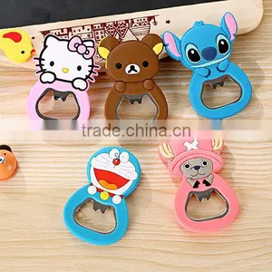 Wholesale Custom Cheap PVC Fridge Magnet Bottle Opener for Cola Drink thumbnail-1