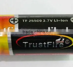 TrustFire Good Quality 25500 Trustfire Battery 4000mAh 3.7v Li-ion Rechargeable Battery From Wholesale thumbnail-1