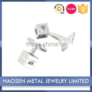 Top Grade Hotselling Fashion Design Silver Crystal Cufflinks thumbnail-2