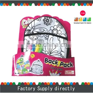 New Color Your Own Kids Backpack School Bag, Backpack thumbnail-1
