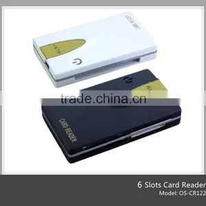 Rectangular Promotional Sim Usb Card Reader Wholesale Cheap With 6 Ports(OS-CR122) thumbnail-1