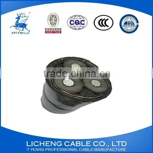3*6mm2- Stranded Aluminum Conductore 3 Core XLPE Insulated PVC Sheathed Steel-tape Armoured Underground Power Cable-YJLV22 thumbnail-3