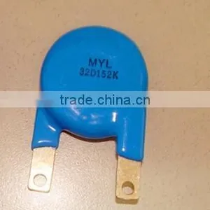 High Voltage Surge Protector Zinc Metal Oxide Varistor Surge Arrestor Surge Absorber 32mm 32D152K Surge Protector thumbnail-1