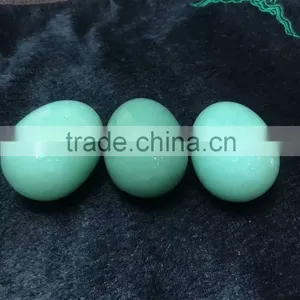 Nice Polished Green Aventurine Jade Egg Sphere thumbnail-3