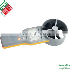 AZ8919 10cm Vane Precision Digital Anemometer Carbon Dioxide CO2 Detector Temperature Humidity Air Flow Measuring Meter thumbnail-5