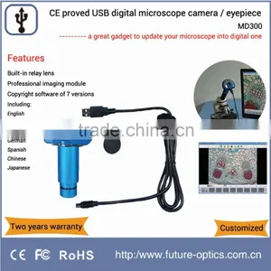 Computerized Digital Microscope Camera Replace Optics Eyepiece for Screen Alive Image Viewing Under Control of Imaging Software thumbnail-1