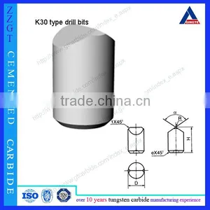 K30 Type Tungsten Carbide Drill Bits Cemented Carbide Rock Drilling Tools thumbnail-1
