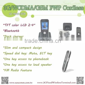 SC-9068-3GH CE Ceritification Color LCD Display 3G GSM Handset Phone Cordless thumbnail-6