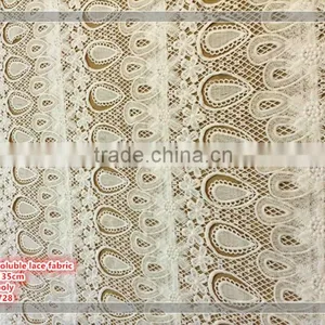 2017 Spring High Quality Peacock Pattern Water Soluble Lace Fabric thumbnail-1