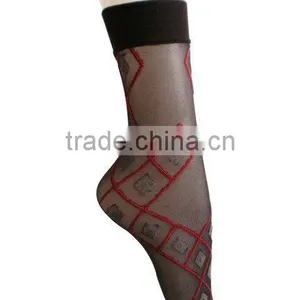 Women Ankle Stockings With Red Line thumbnail-1