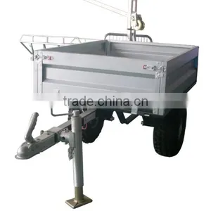 China Wholesale Log Trailer With Crane,wood Log Trailer,single Axle Trailer thumbnail-2