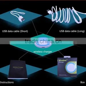 Ultra-slim USB Powered Inductive Charging Pad Mat Qi-Standard Charger For Smartphones thumbnail-5
