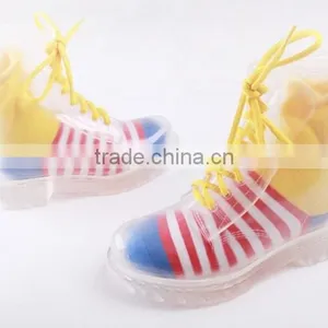 Candy Colors Women PVC Rain Boots Cheap Ankle PVC Rain Shoes thumbnail-6