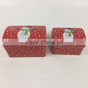 2017 New Design Christmas Printing Tin Gift Box Can 2pc Set thumbnail-5