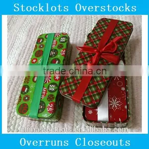 Stocklots Closeout, Overstock,surplus,stock Christmas Gift Tin Box for Children 2pcs Set thumbnail-3