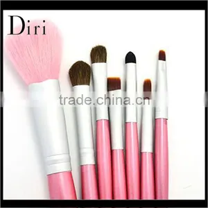 Colorful 7pcs Folding Travel Cosmetic Brush Set With Bag thumbnail-5