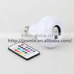 Wholesale Wireless LED RGB Color Bulb Light Bluetooth Control Smart Music Audio Speaker Lamps thumbnail-4