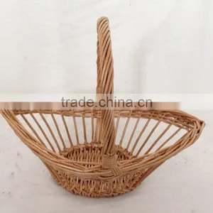 Practical Willow Fruit Basket With Long Hands thumbnail-1